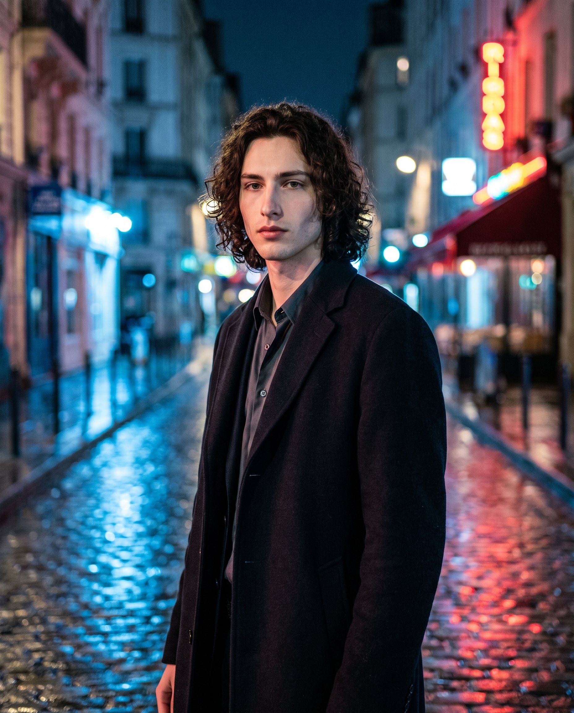 Fujifilm X-T50 Fashion Editorial: Moody Low-Light Night Street Portrait